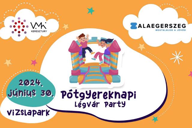 Pótgyereknapi Légvár Party a Vizslaparkban Pótgyereknapi Légvár Party a Vizslaparkban