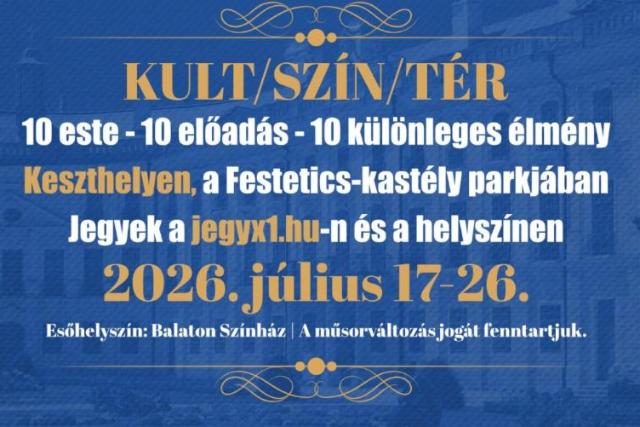 KULT/SZ�N/T�R: 10 este, 10 k�l�nleges �lm�ny Keszthelyen! (x)