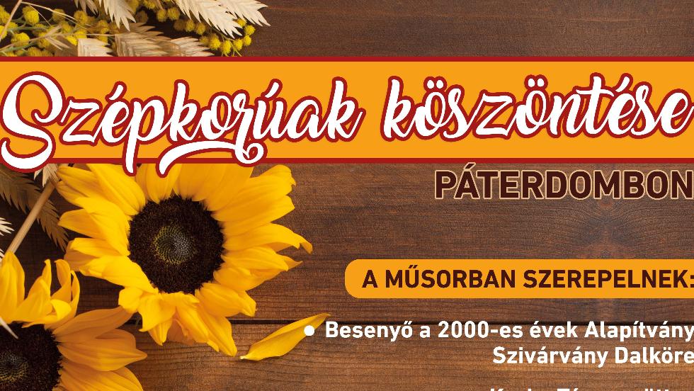 Szépkorúak köszöntése Páterdombon Szépkorúak köszöntése Páterdombon