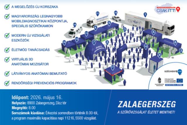 Ingyenes eg�szs�g�gyi sz�r�busz �rkezik Zalaegerszegre