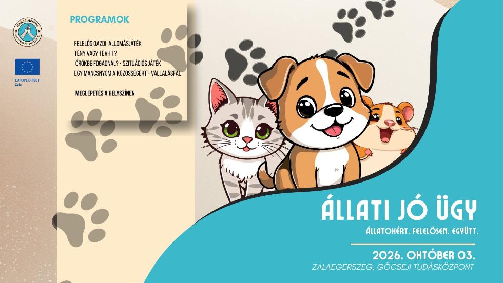 Állati Jó Ügy: interaktív program Zalaegerszegen az állatbarát és felelős közösségért Állati Jó Ügy: interaktív program Zalaegerszegen az állatbarát és felelős közösségért