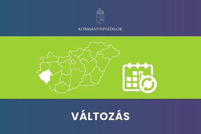 Okt�bert�l v�ltozik a Zala megyei korm�nyablakok nyitvatart�sa