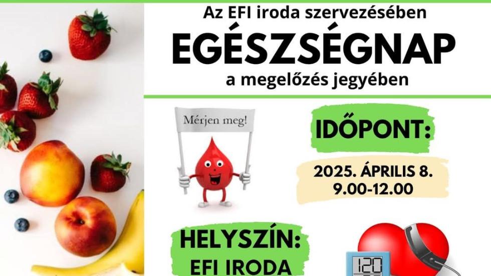 Egészségnap a megelőzés jegyében Egészségnap a megelőzés jegyében