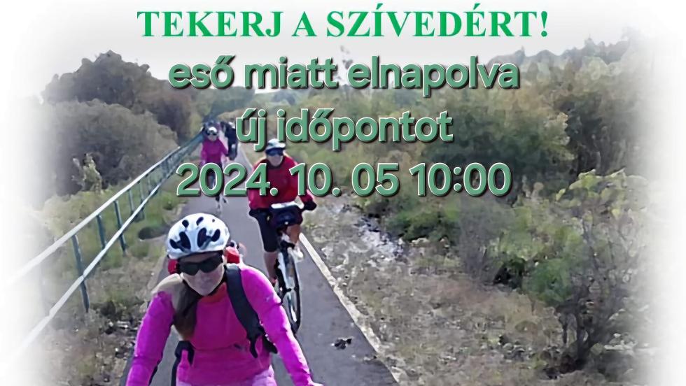 Az időjárás miatt elnapolták a Tekerj a szívedért! programot Az időjárás miatt elnapolták a Tekerj a szívedért! programot