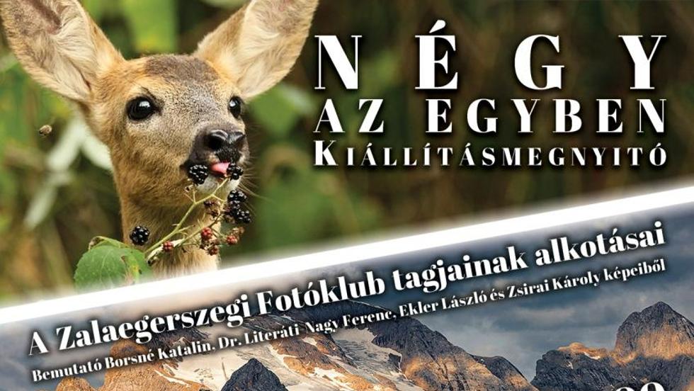 Ngy az egyben - killtsmegnyit a Zalaegerszegi Fotklub tagjainak alkotsaibl