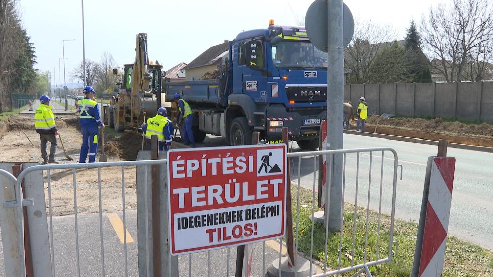 Útcsatlakozás épül a Belső elkerülő úton Útcsatlakozás épül a Belső elkerülő úton