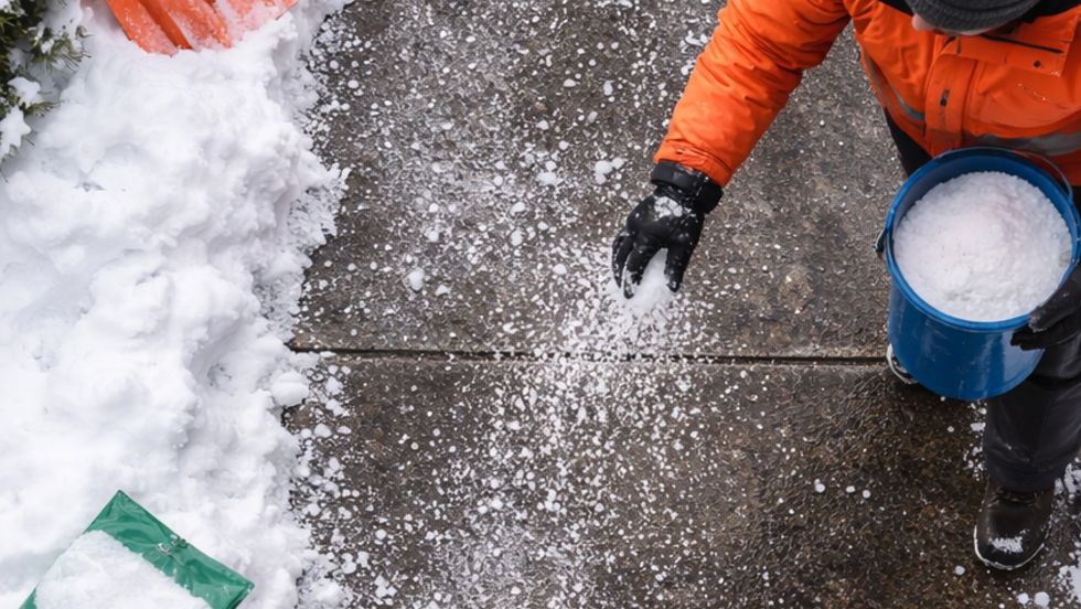 Szabálysértést követ el, ha sózza a járdát Szabálysértést követ el, ha sózza a járdát