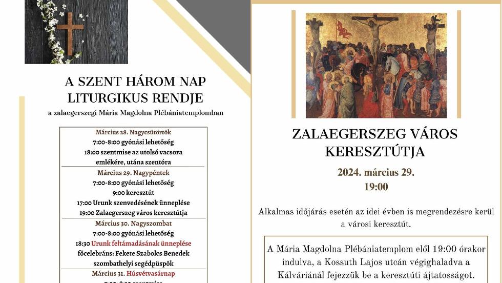 Hsvti liturgikus esemnyek Zalaegerszegen