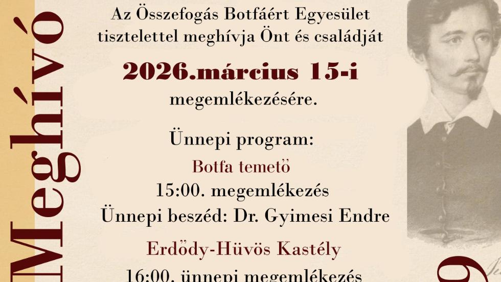 1848-ra emlékeznek Botfán 1848-ra emlékeznek Botfán