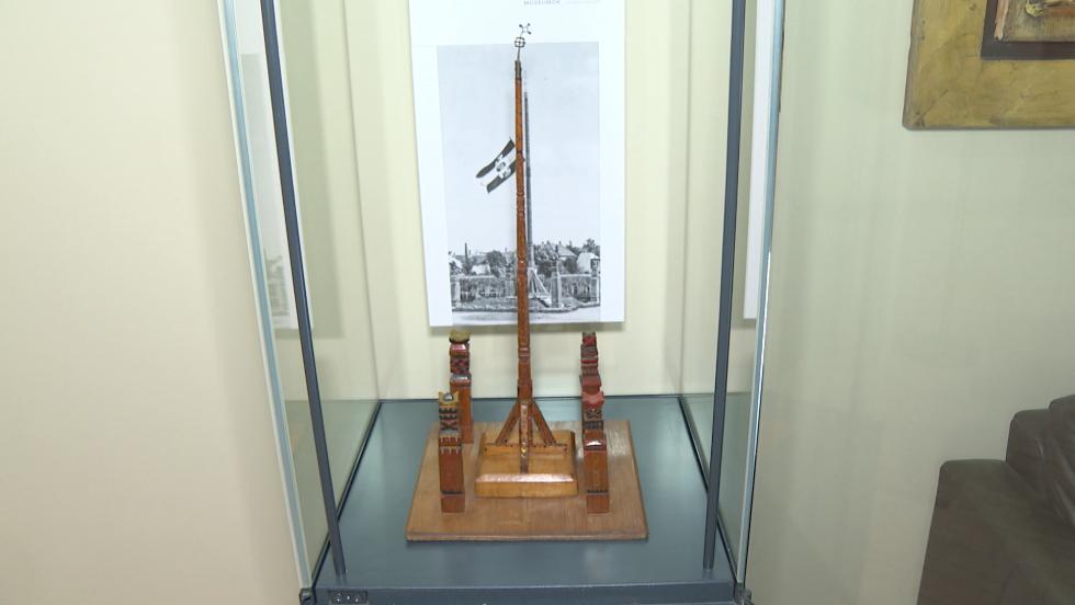 A hónap műtárgya ezúttal a zalaegerszegi Országzászló makettje A hónap műtárgya ezúttal a zalaegerszegi Országzászló makettje