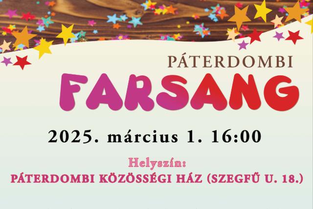 Pterdombi farsang