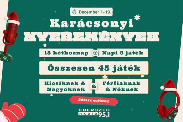 Karcsony az Egerszeg Rdival – hallgassa, jtsszon, nyerjen! (x)