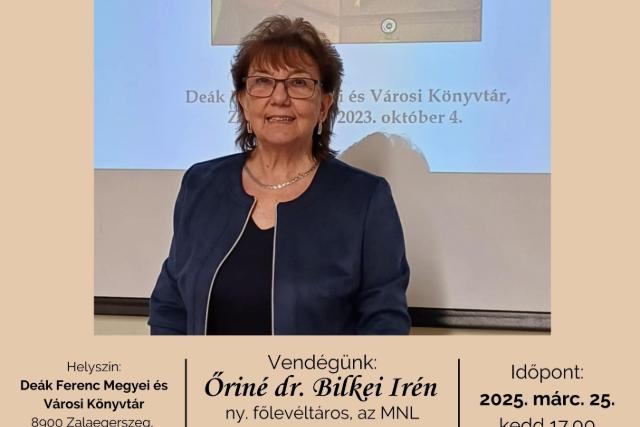 Értékadó lélekhangok – Beszélgetés Őriné dr. Bilkei Irénnel Értékadó lélekhangok – Beszélgetés Őriné dr. Bilkei Irénnel