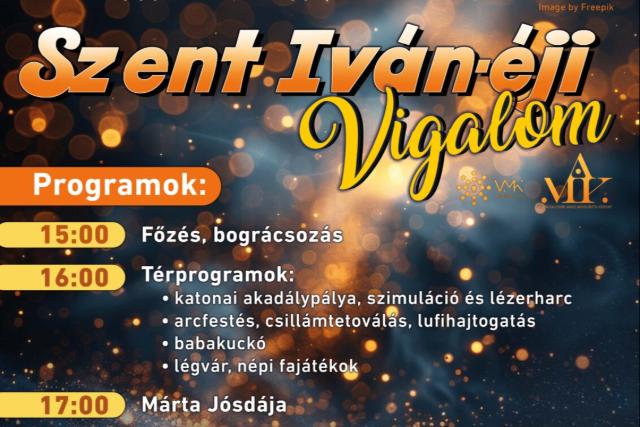 Szent Iván-éji Vigalom Zalaegerszegen
Szent Iván-éji Vigalom Zalaegerszegen