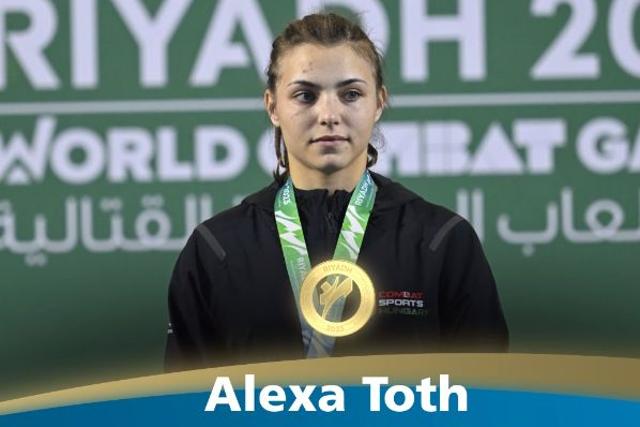 Tóth Alexa aranyérmet szerzett a Küzdősportok Világjátékán grapplingben Tóth Alexa aranyérmet szerzett a Küzdősportok Világjátékán grapplingben
