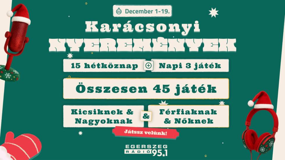 Karácsony az Egerszeg Rádióval – hallgassa, játsszon, nyerjen! (x) Karácsony az Egerszeg Rádióval – hallgassa, játsszon, nyerjen! (x)