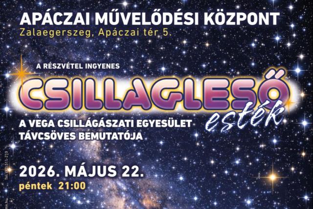 P�ntek este a csillagok� lesz a f�szerep az Ap�czai udvar�n