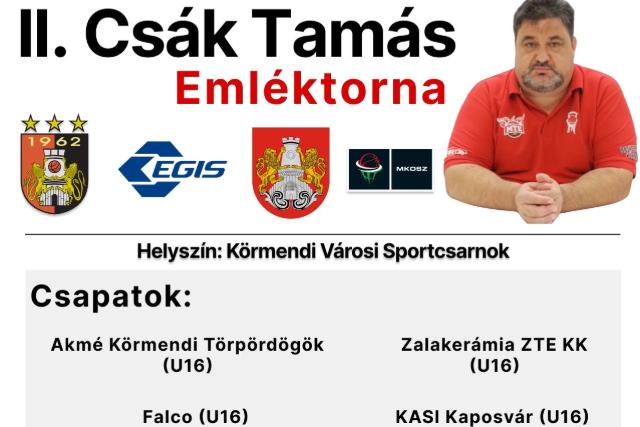 Cs�k Tam�s-eml�ktorna K�rmenden – a ZTE KK U16 is p�ly�ra l�p az �v els� kos�rlabda torn�j�n