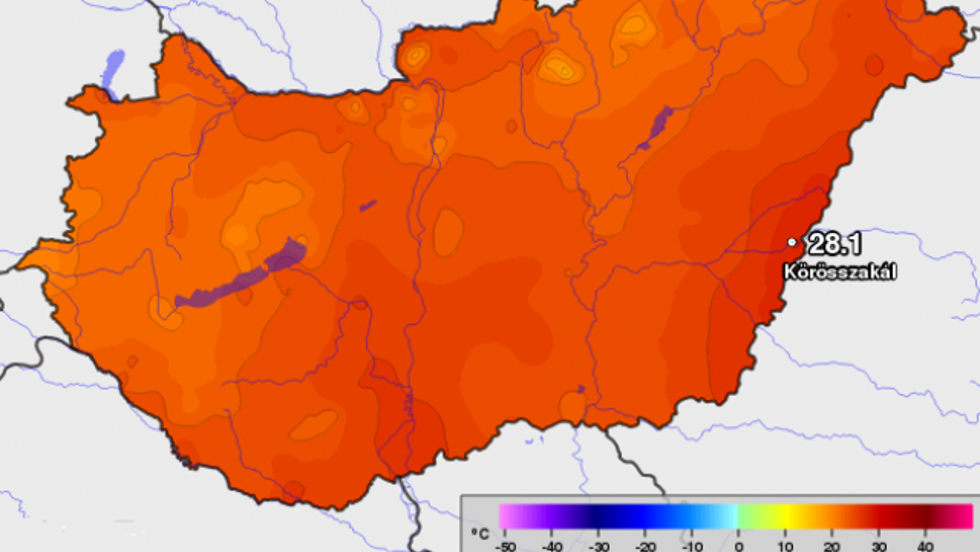 Három időjárási rekord is megdőlt szombaton Három időjárási rekord is megdőlt szombaton