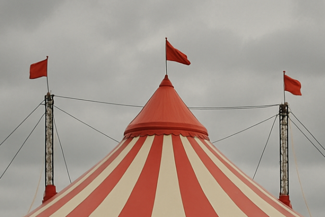 F�mr�d csap�dott a k�z�ns�g soraiba a cirkuszi el�ad�son