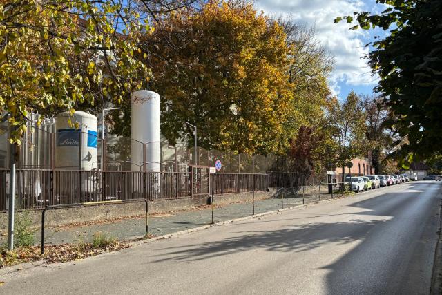 Ideiglenes útlezárás a kórháznál  Ideiglenes útlezárás a kórháznál