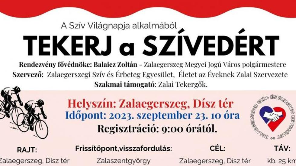 Módosul a Tekerj a szívedért biciklitúra időpontja Módosul a Tekerj a szívedért biciklitúra időpontja