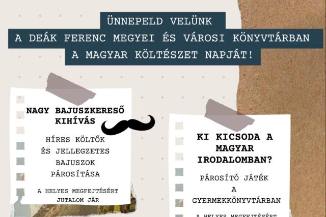 Költészet Napja a könyvtárban Költészet Napja a könyvtárban