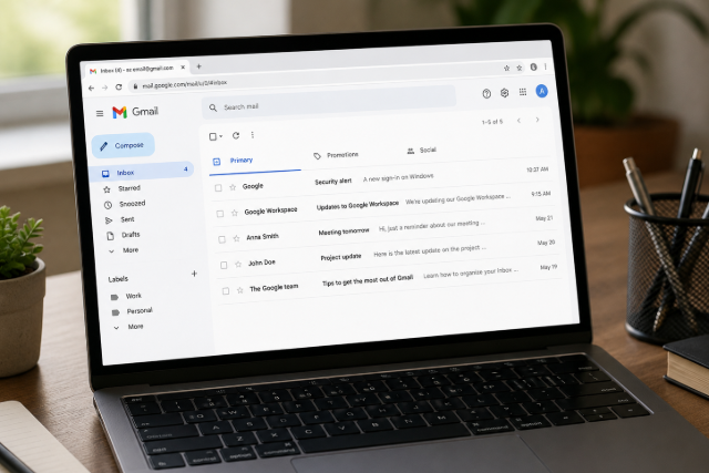 Megv�ltozott a Gmail