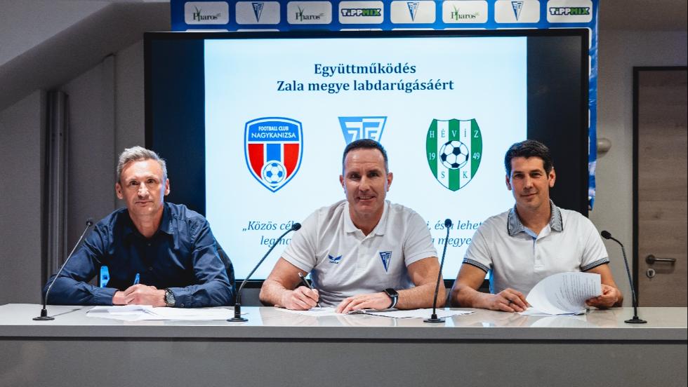 Együttműködési megállapodást kötött három zalai klub Együttműködési megállapodást kötött három zalai klub