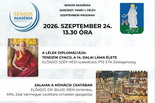 �jabb el�ad�sokkal indul az �szi Senior Akad�mia