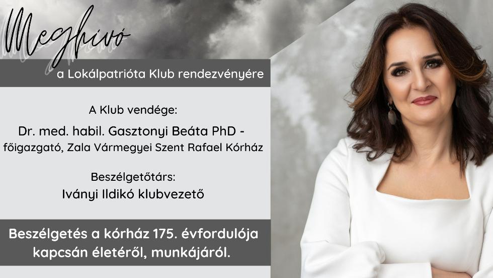 Lokálpatrióta Klub - beszélgetés a kórház főigazgatójával Lokálpatrióta Klub - beszélgetés a kórház főigazgatójával