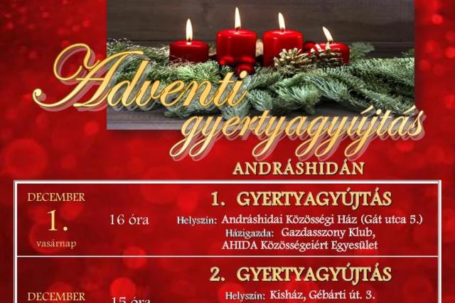 Adventi gyertyagyújtás Andráshidán Adventi gyertyagyújtás Andráshidán