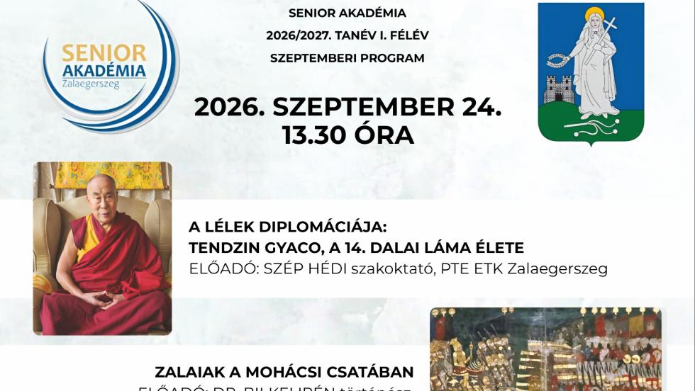 Újabb előadásokkal indul az őszi Senior Akadémia Újabb előadásokkal indul az őszi Senior Akadémia