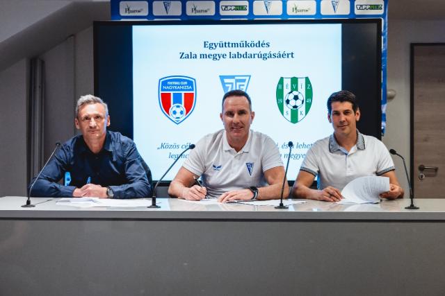 Együttműködési megállapodást kötött három zalai klub Együttműködési megállapodást kötött három zalai klub