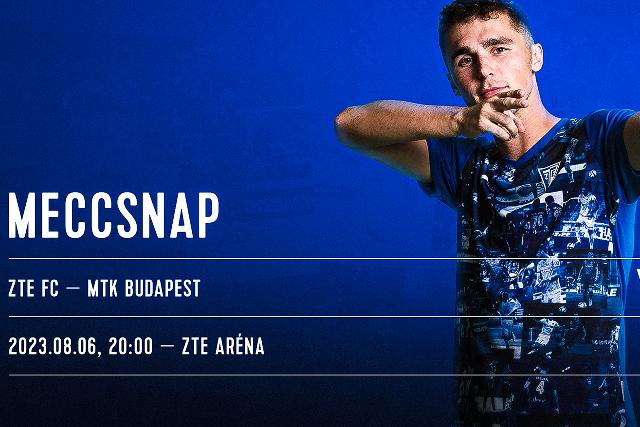 Vasárnap az MTK Budapest FC-t fogadja a ZTE FC Vasárnap az MTK Budapest FC-t fogadja a ZTE FC