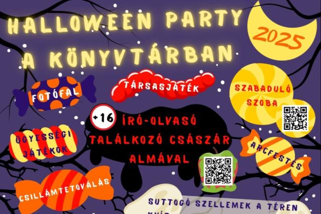 Halloween Party a könyvtárban