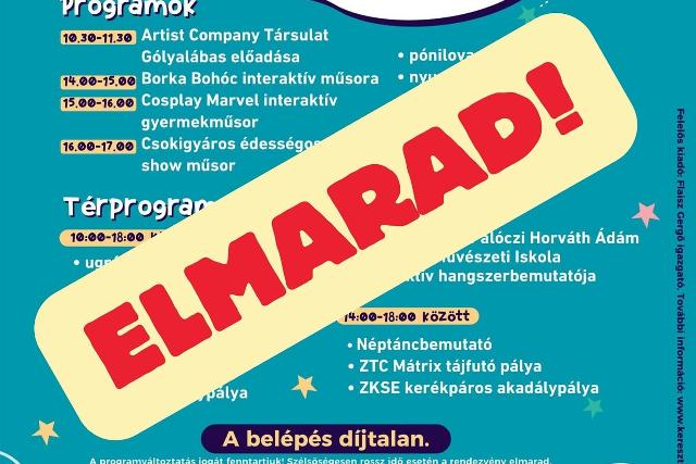 ELMARAD a Vizslaparki Gyereknap ELMARAD a Vizslaparki Gyereknap
