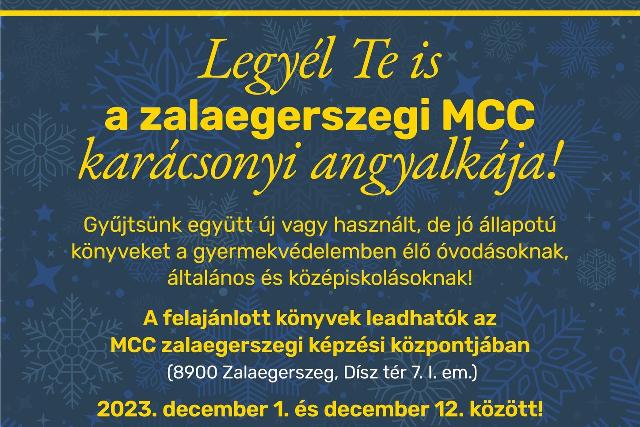 Karácsonyi könyvgyűjtés - a zalaegerszegi MCC adventi akciója a gyermekvédelemért Karácsonyi könyvgyűjtés - a zalaegerszegi MCC adventi akciója a gyermekvédelemért