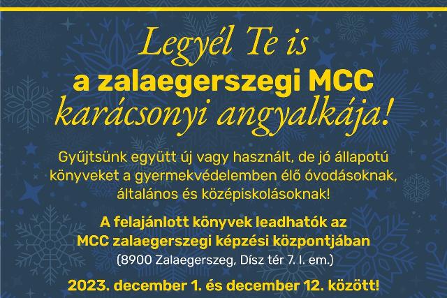 Karcsonyi knyvgyjts - a zalaegerszegi MCC adventi akcija a gyermekvdelemrt