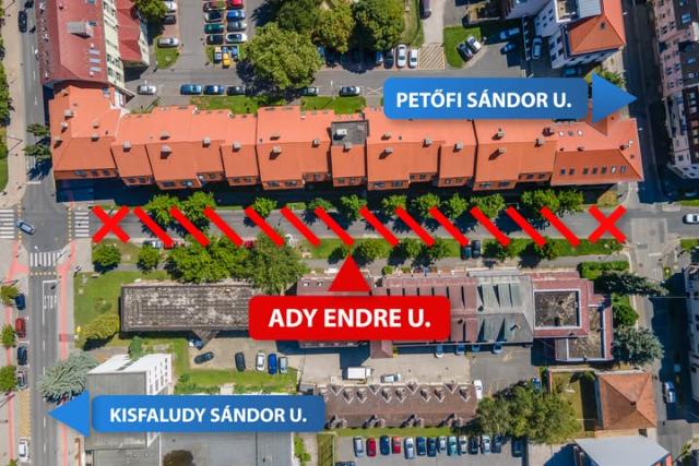 Folytatdik az Ady utca feljtsa – szerdtl teljes lezrs lp letbe