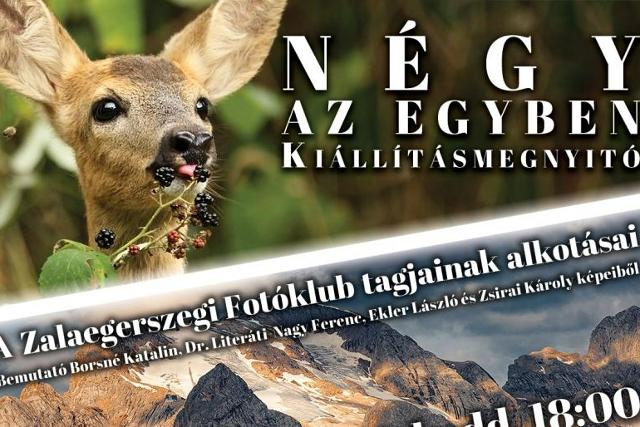 Ngy az egyben - killtsmegnyit a Zalaegerszegi Fotklub tagjainak alkotsaibl