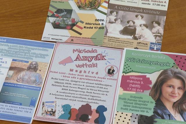 Programsorozattal k�sz�l n�nap alkalm�b�l a De�k Ferenc Megyei �s V�rosi K�nyvt�r